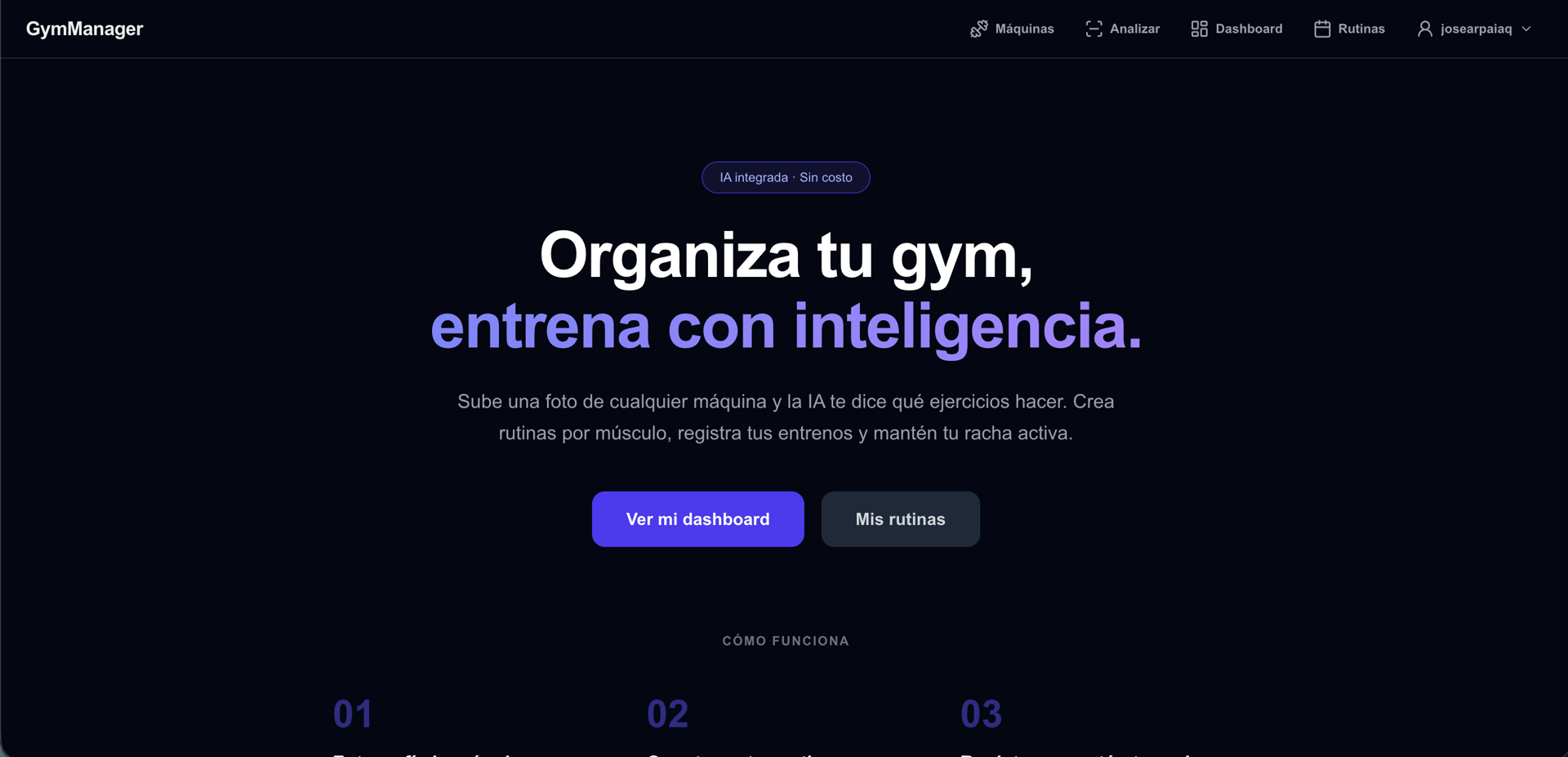 Gym Routine Manager screenshot